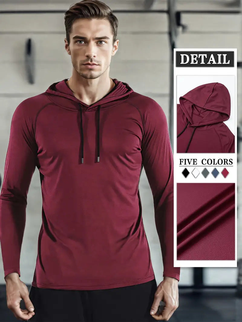Moisture-wicking Quick-drying Fitness Apparel Long-sleeve Hooded Tophoodie