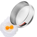 Flour Sifter with Fine Mesh, 12-Mesh Flour Sieve, Food-Grade 304 Stainless Steel Fine Mesh Strainer, 12 cm Diameter