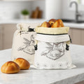 Reusable Food-grade Zippered Beeswax Bread Bag
