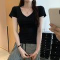 Crew-neck Slim-fit Short-sleeve T-shirt