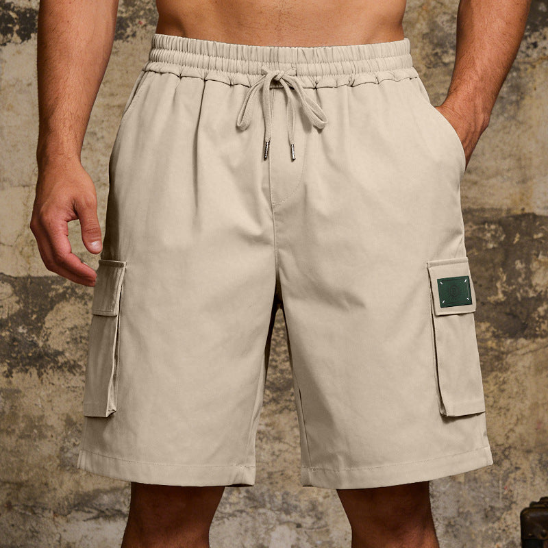 Men's Loose Elastic Casual Multi Pocket Shorts