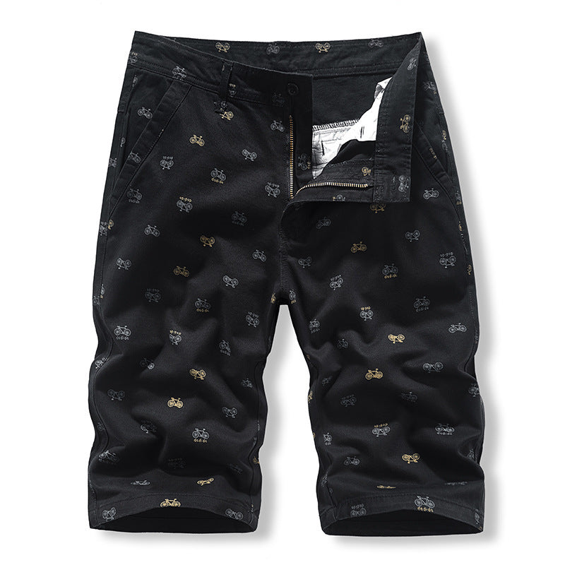 Men's Summer Casual Slim-Fit British-Style Cropped Trousers