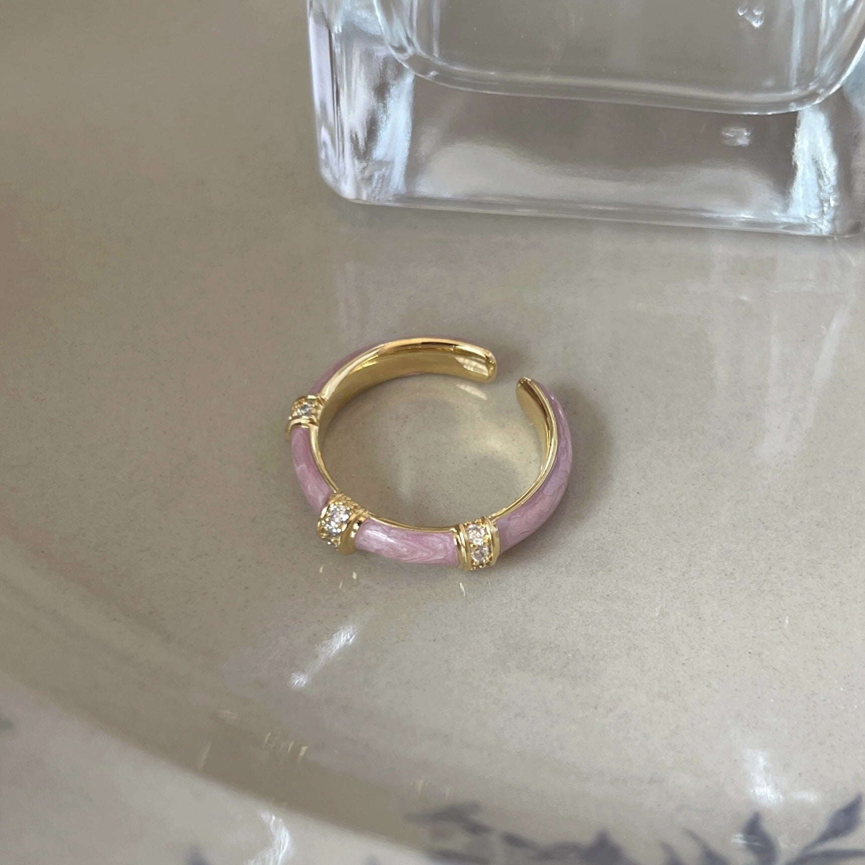 Minimalist Luxury Purple Butterfly Ring, Color Drip Glaze Craft, Chic All-match Anti-fade Jewelry