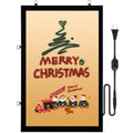 LED Poster Frame in Black 24 x 36 Inch Picture Frame Sidewalk Sign for Advertising Displays Aluminum Picture Frame with Backlit LED Light Box