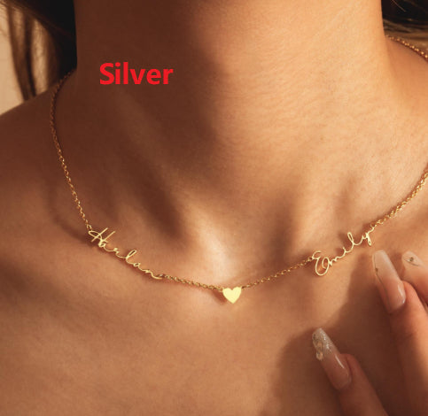 Custom-made Alloy Heart-shaped Fashion Necklace
