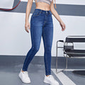 High-waisted Form-fitting Stretchy Skinny Pants In European And American Styles