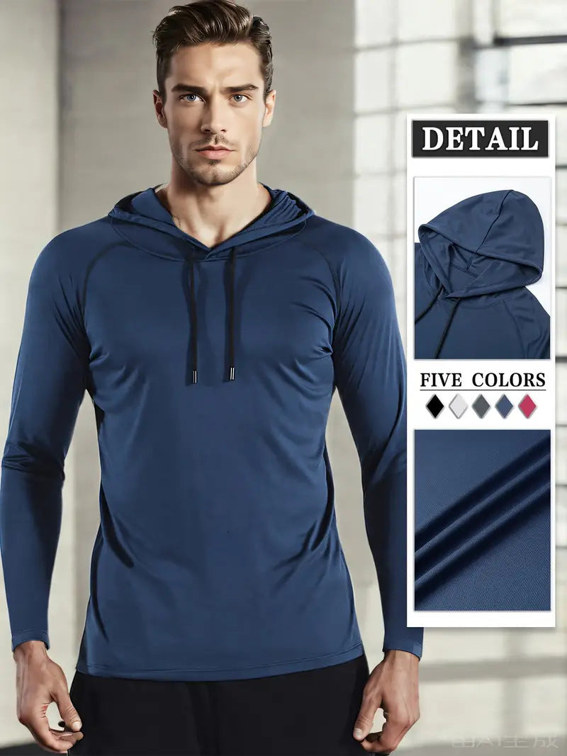 Moisture-wicking Quick-drying Fitness Apparel Long-sleeve Hooded Tophoodie