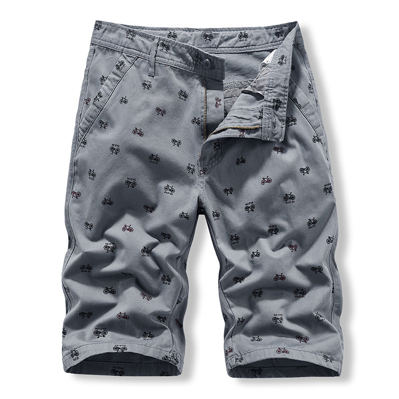 Men's Summer Casual Slim-Fit British-Style Cropped Trousers