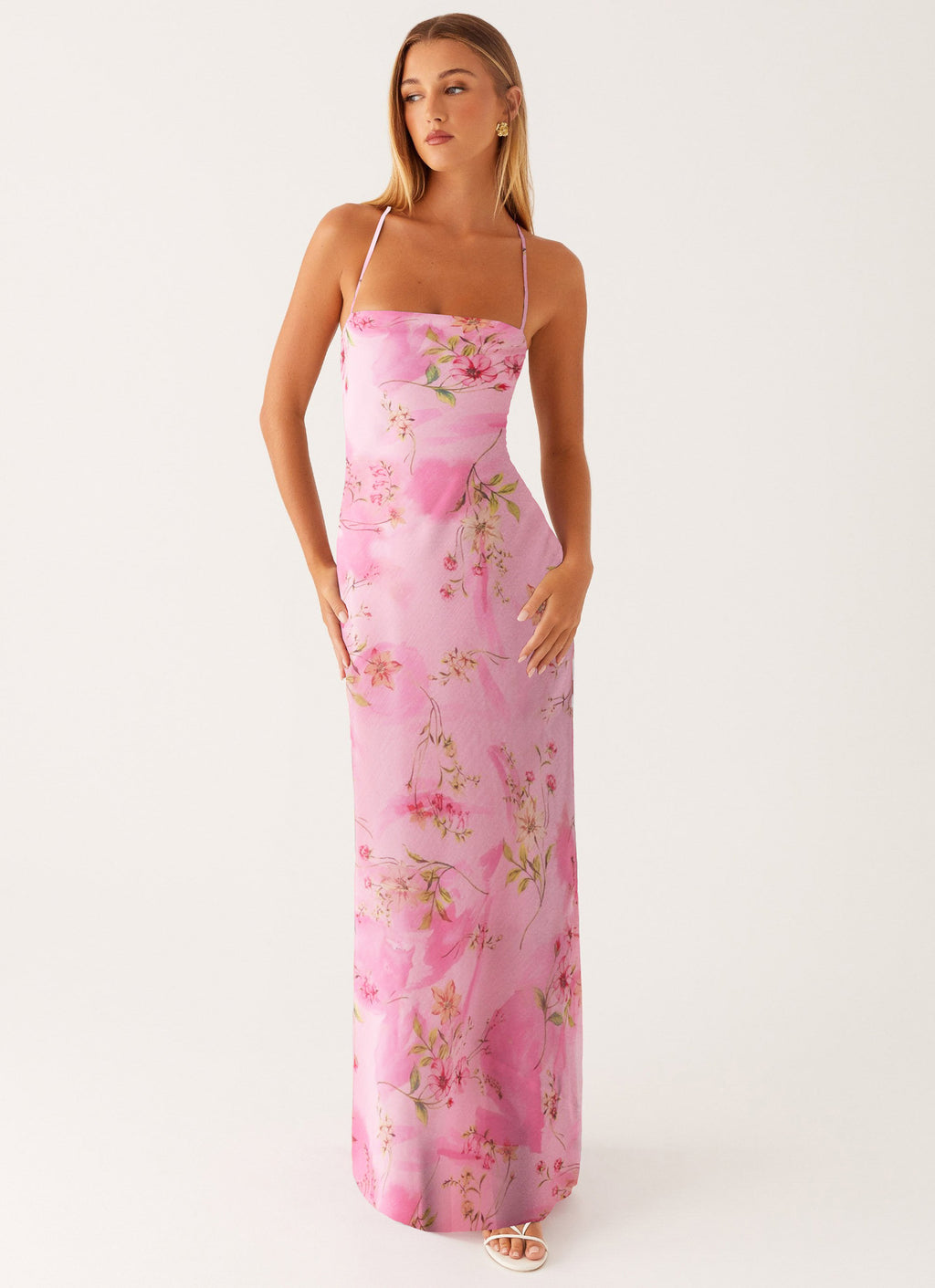 Womens Printed Sleeveless Strap Bodycon Dress