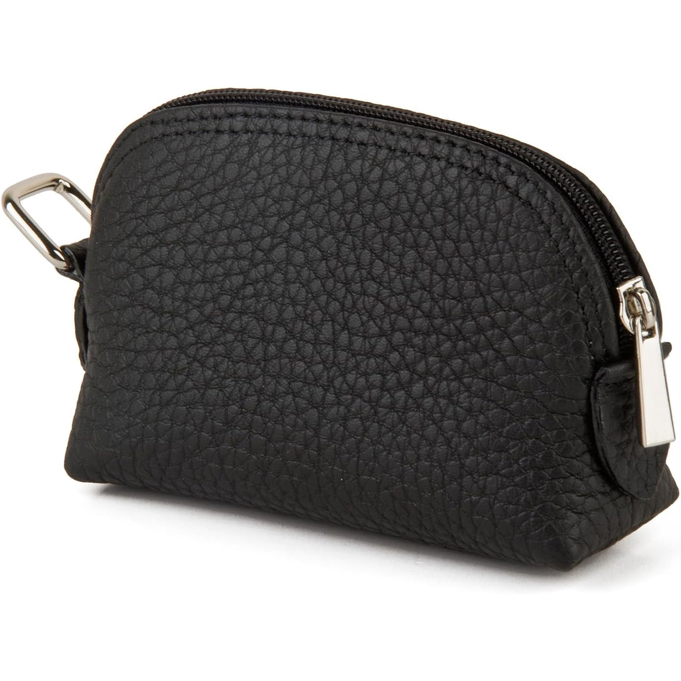 Leather Zippered Coin Wallet