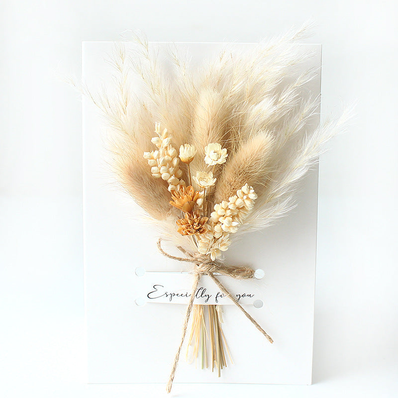 Mini Card Dried Flower Small Bouquet