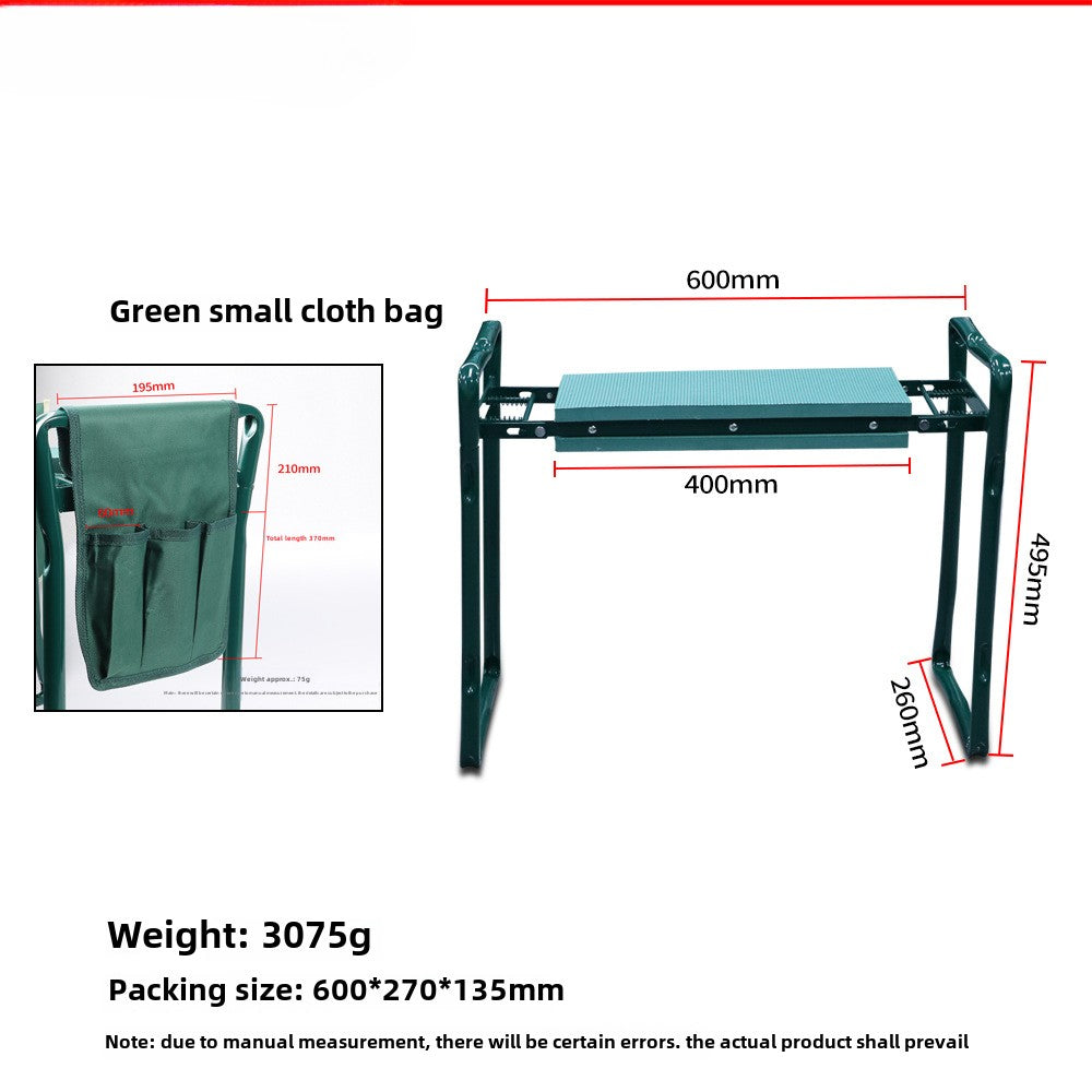 Foldable Garden Kneeler And Seat With Tool Bag Gardening Bench EVA Foam Pad Garden Kneeler Seat Gardening Gifts For Women Men