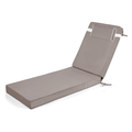 Outdoor Chaise Lounge Cushion, 72 In. X 21 In. X 3 In. Waterproof Fade-Resistant Patio Chair Pad For Pool Beach