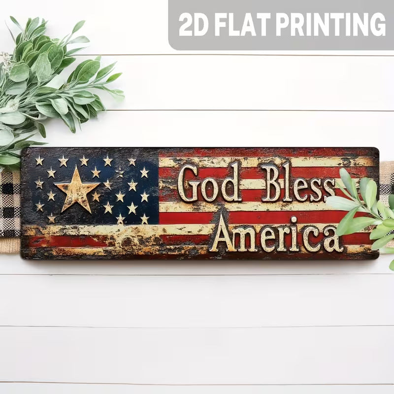 Retro Home Decor Tinplate Painting