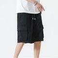 Japanese-style High-street Functional Workwear Shorts For Men