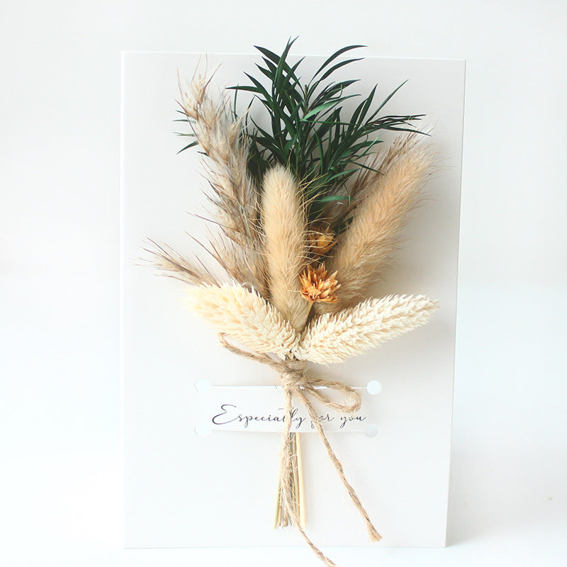 Mini Card Dried Flower Small Bouquet