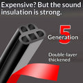 Automotive Double-layer Soundproofing Thickened Door Seal Universal Fit