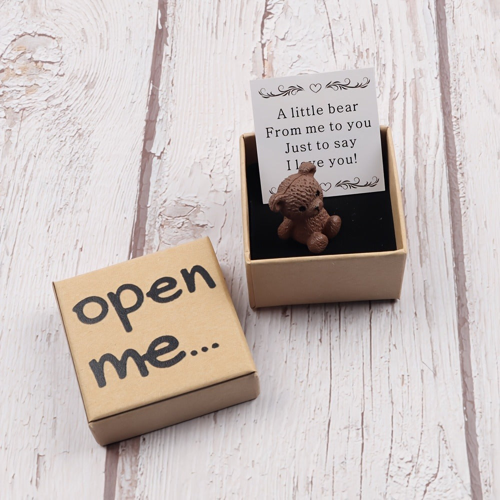 Plush Mini Bear, Mini Pocket Hugging Bear, Boxed Set