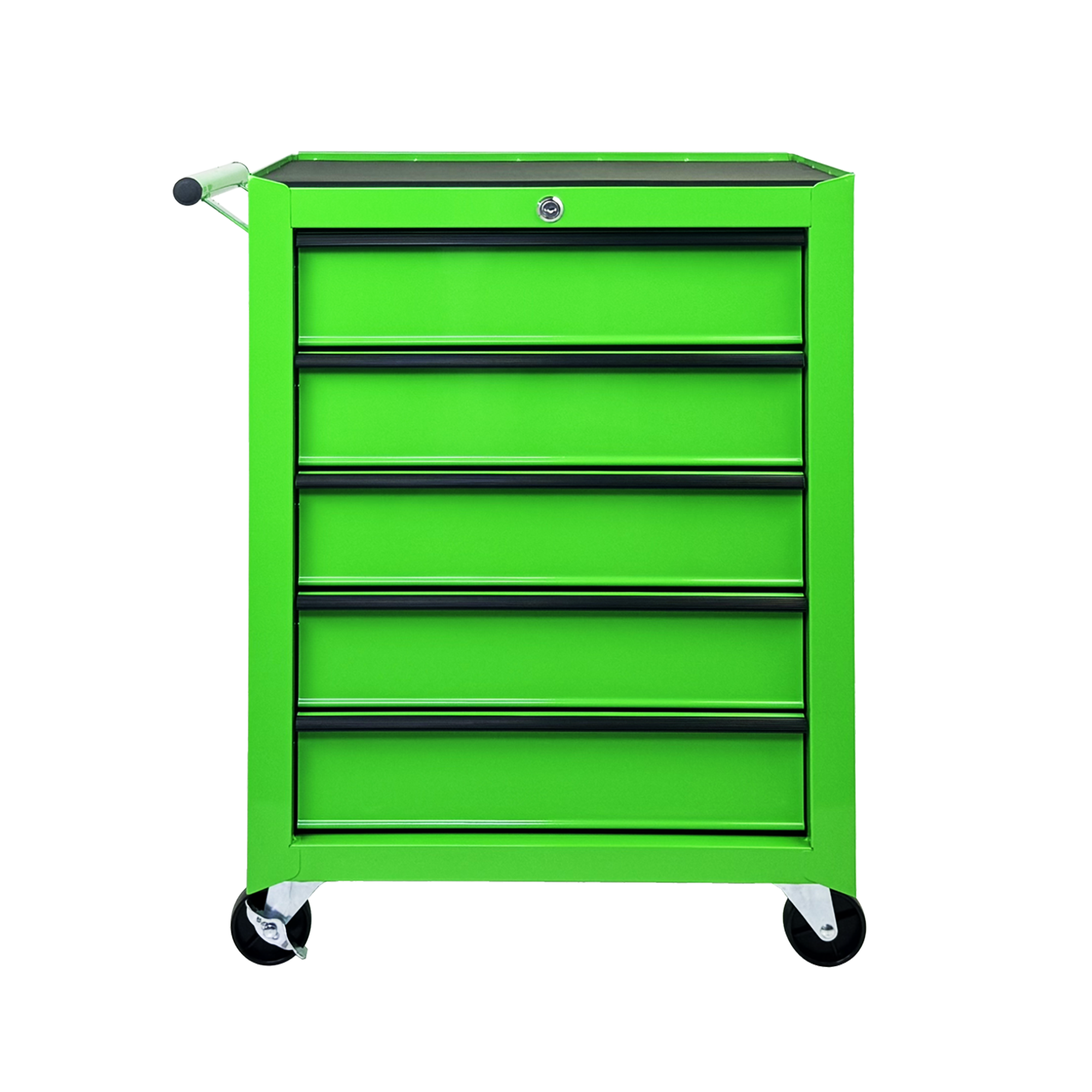 Rolling Metal Tool Chest With 5 Drawers, 20inch 5-Drawer Tool Chest Cabinet With Ball Bearing Drawer Slides, Steel Tool Storage Box Organizer -GREEN
