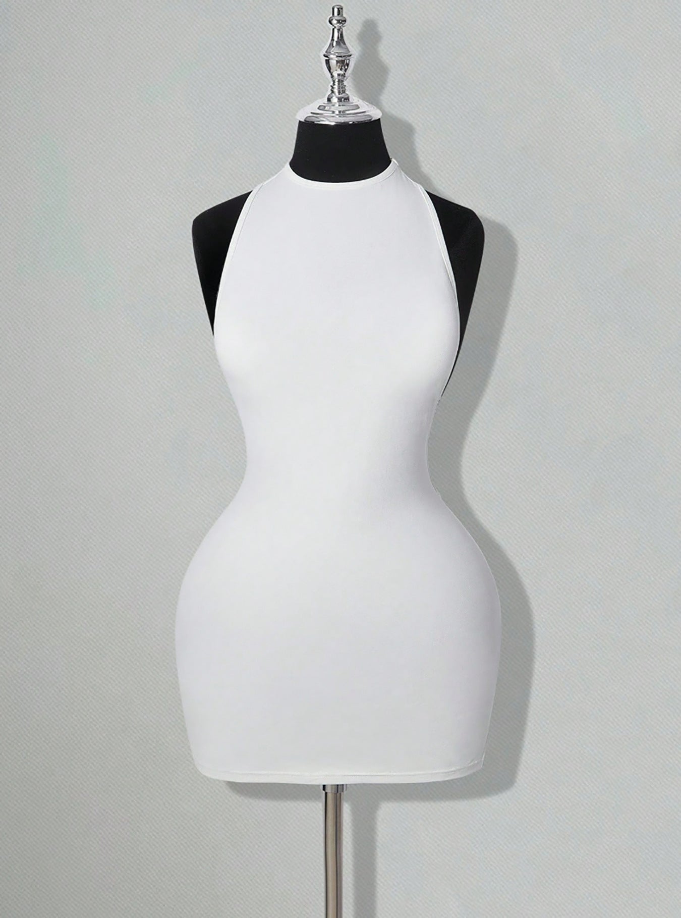 Sheer Low-cut Backless Hip-hugging Dress
