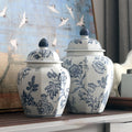 Handmade Blue And White Ceramic Jar