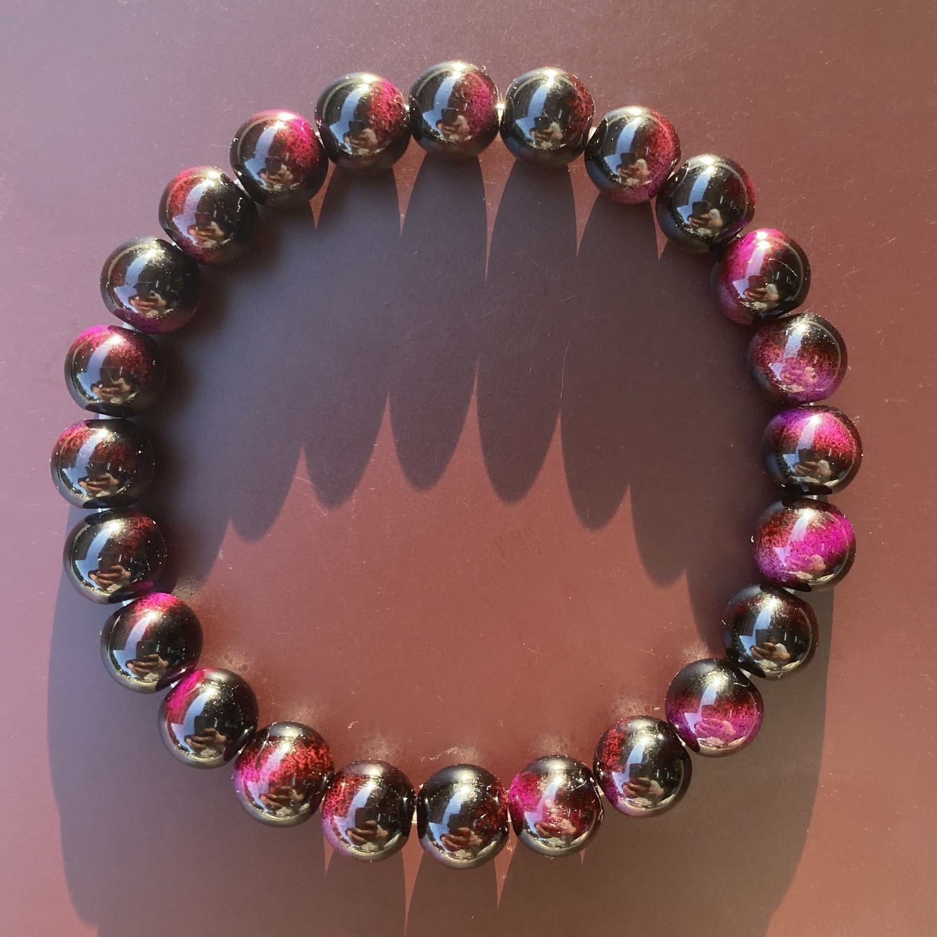 Handmade Tigers Eye Beaded Bracelet