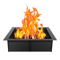 Fire Pit Ring 42 x 42 Inch Outer Diameter/36 x 36 Inch Inner Diameter 10 Inch High Square Fire Pit Liner Heavy Duty Carbon Steel Insert