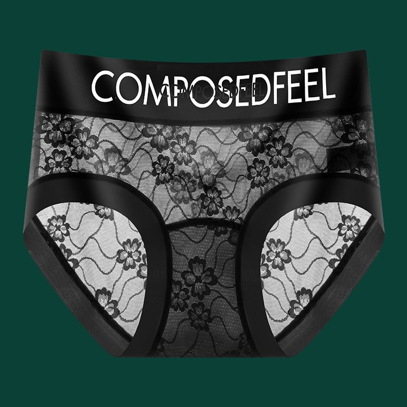 Letter-print Seamless Sexy High-waist Womens Briefs