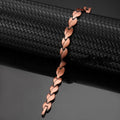 Magnetic Bracelet For Women Heart-shaped Design Red Copper