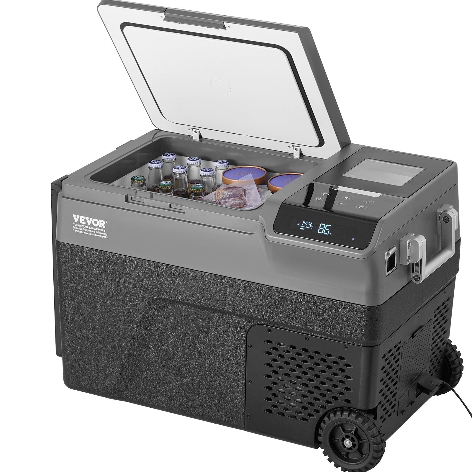 Portable Car Refrigerator with Ice Maker Function, 12V Car Fridge, Portable 35L Single Zone Freezer, -20°C to 20°C Adjustable Temperature