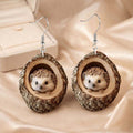 Womens Christmas Tree Ornament Earrings