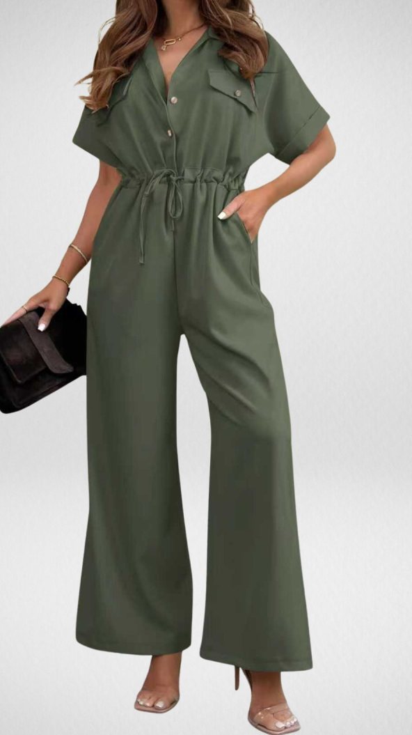 Fashionable Casual Women's Workwear Jumpsuit