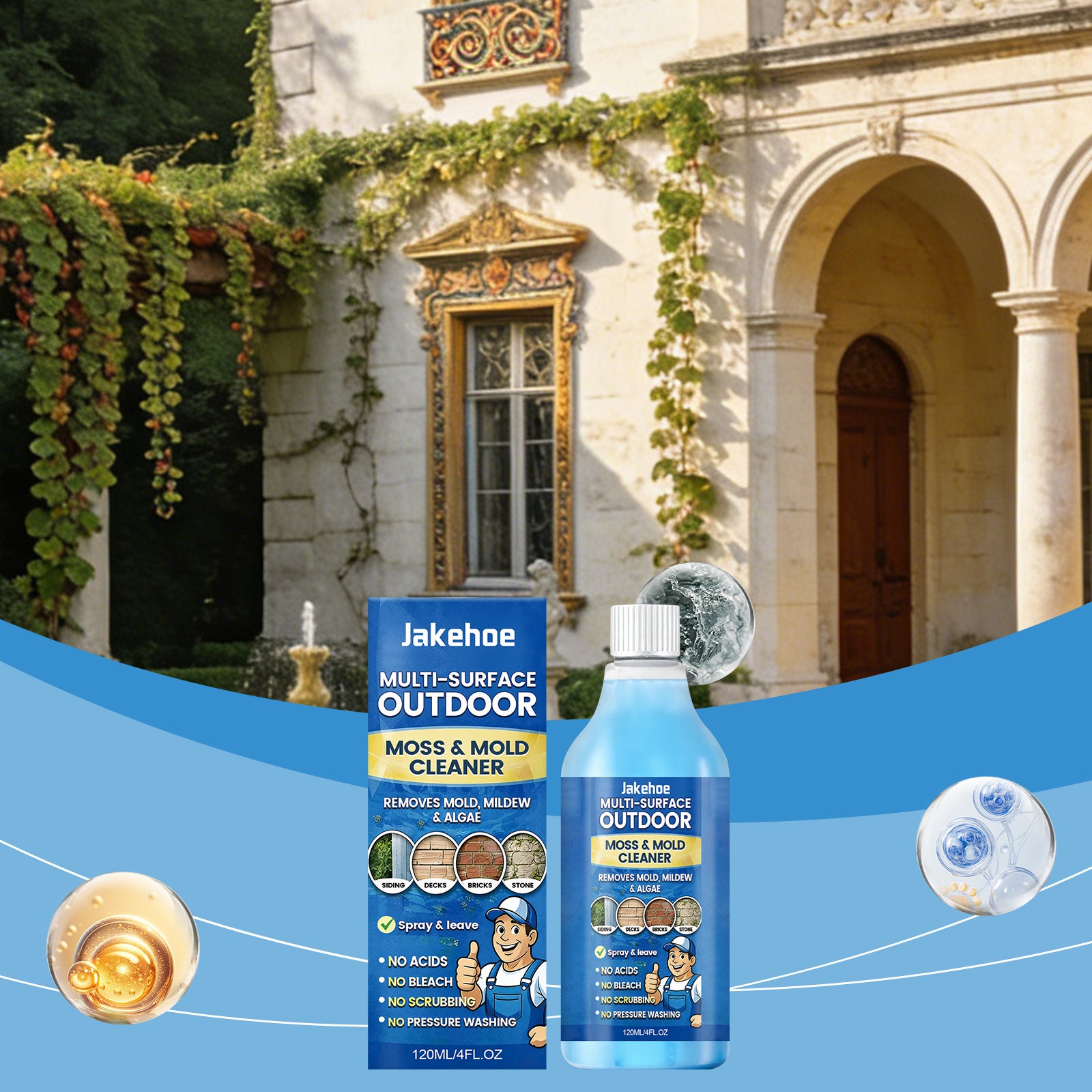 Outdoor Cleaner Gently Cleans And Effectively Removes Everyday Dirt