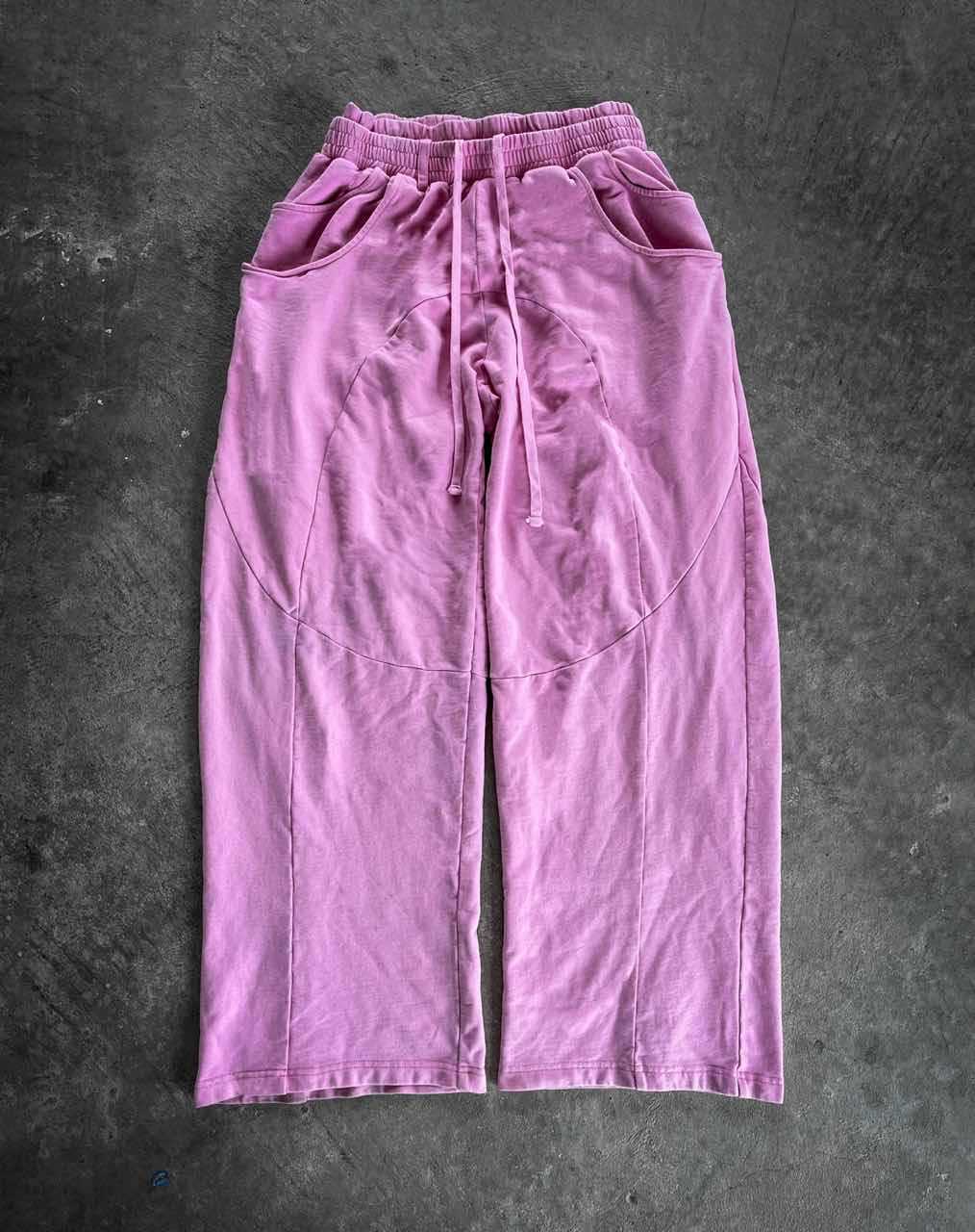 Retro Straight-leg Heavyweight Washed-and-distressed Casual Trousers