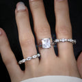 Fashionable Light-Luxury Zircon Womens Ring