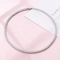Luxury Versatile Womens Full-Diamond Zircon Necklace