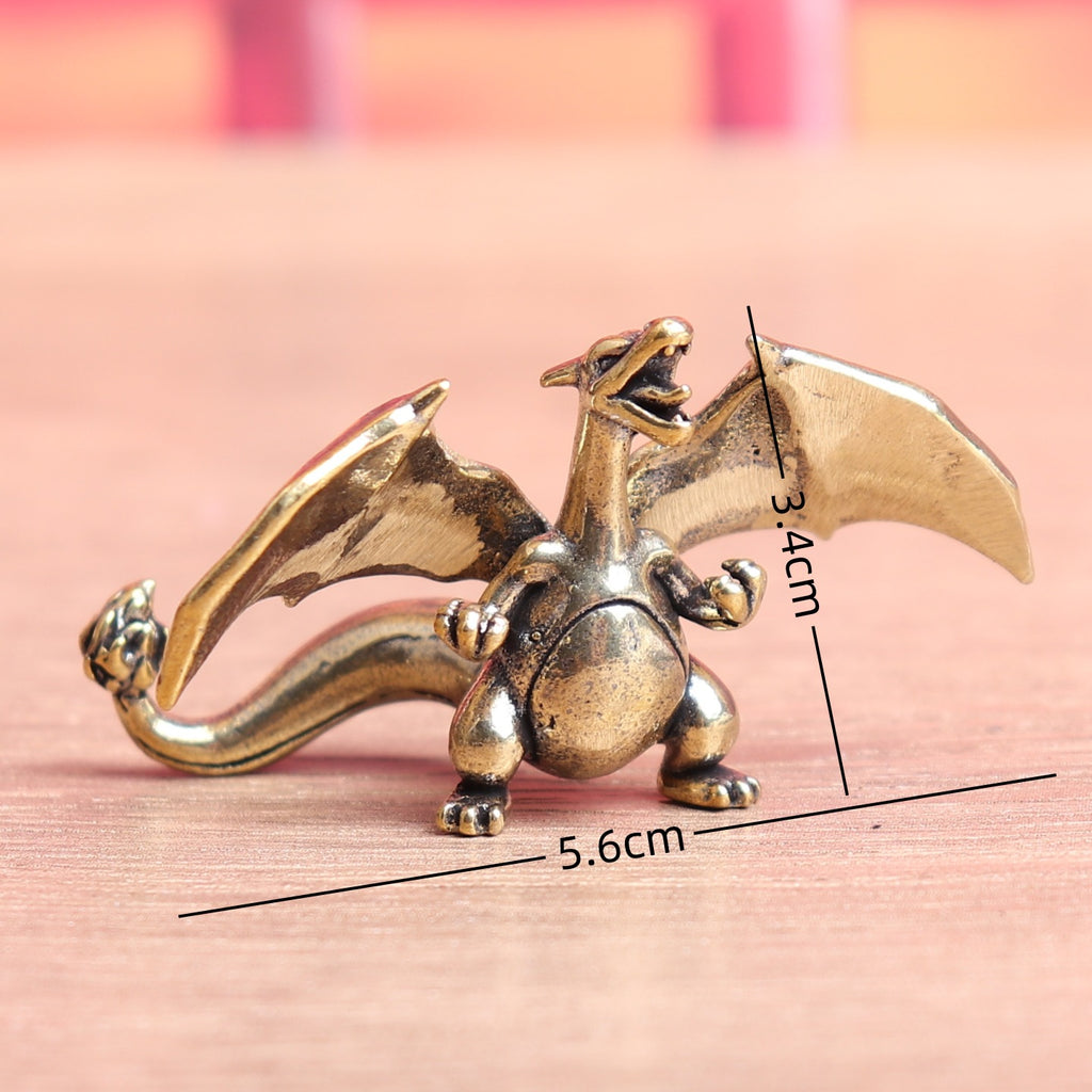 Creative Pure Brass Flying Dragon Fire-Breathing Dragon Vintage Antique Item