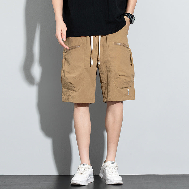 Men's Thin Loose-Fit Straight-Leg Casual Workshorts