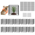 10-Pack Plant Protectors from Animals, 12 x 12 Inch Chicken Wire Plant Cages for Outdoor Plants, Flowers, and Vegetables