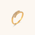 Stainless Steel Ring With 18K Gold Plating Minimalist And Subtly Luxurious