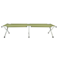 Portable Folding Camping Cot With Carrying Bag Army  Green