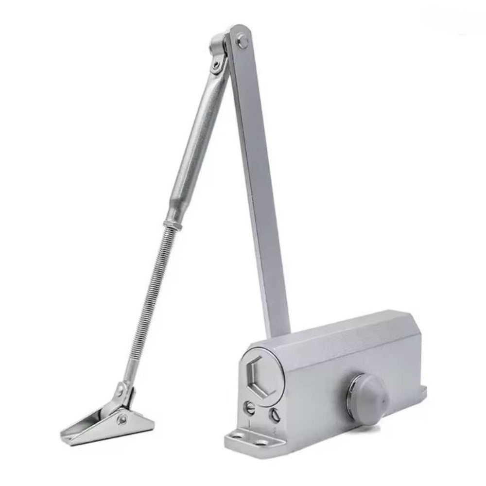Fire Door Closer Hydraulic Silent Auto-Close For Interior/Commercial Use Easy Install Heavy Duty Adjustable Spring Mechanism 071 Large Size