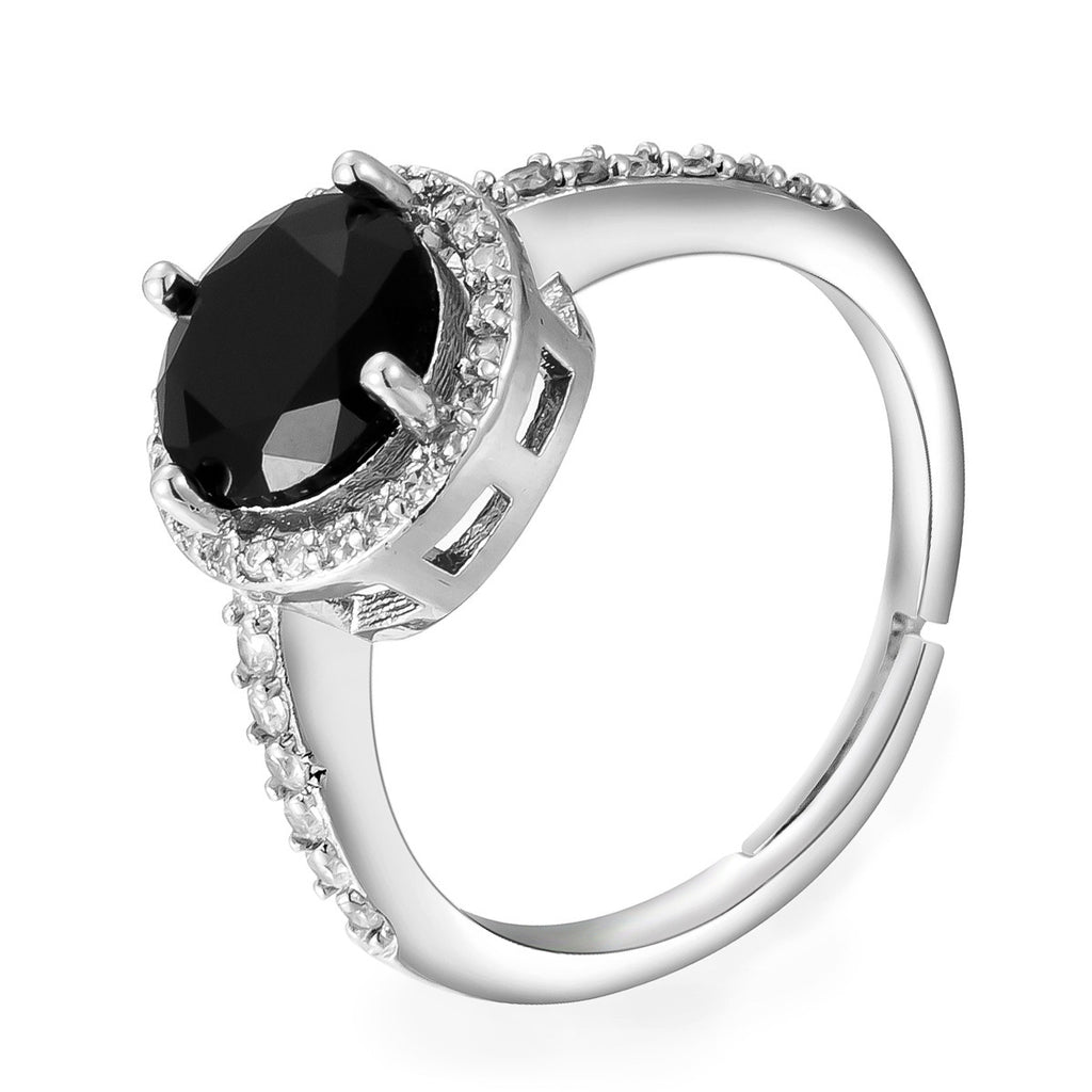 Fashion Adjustable Open Ring, Micro Paved Zircon Butterfly Star Heart Copper Rings, Stylish Personalized Design