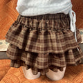 Womens Ruffle Hem Anti-Exposure Skirt For Short Statures