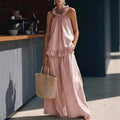 SpringSummer Halterneck Loose Casual Womens Set