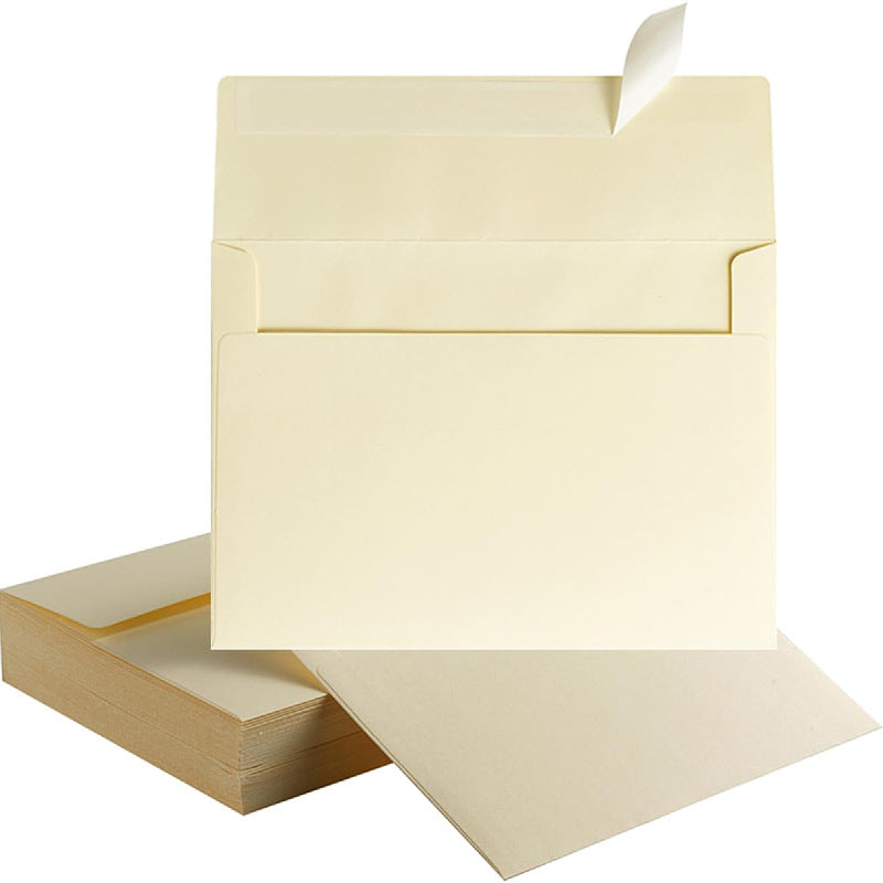 Cream-colored Release-paper Envelope For Blank Invitations