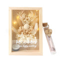 Dried Flower Bouquet Solid Wood Box Centerpiece