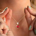 Clavicle Chain Gold-plated Diamond Lovers