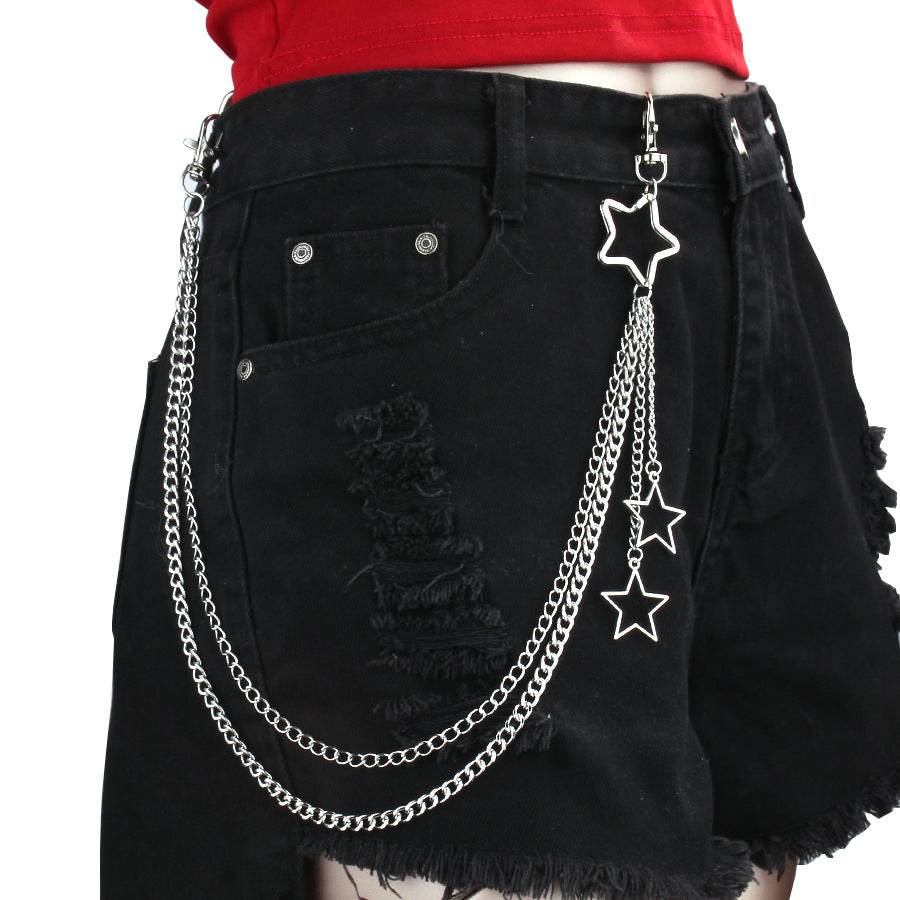 Versatile Five-pointed Star Pants Chain