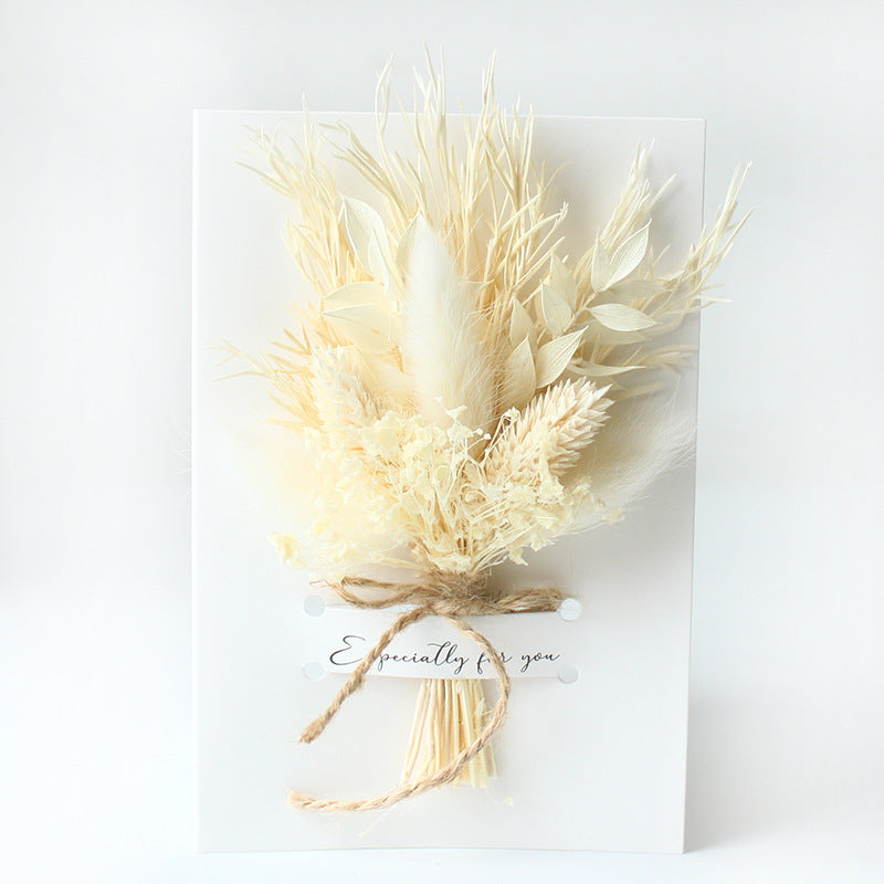 Mini Card Dried Flower Small Bouquet
